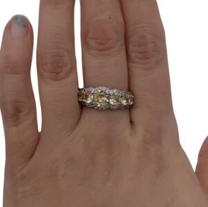 Bomb Party “At The Ritz” Lemon CZ Ring – Size 8 | NWT